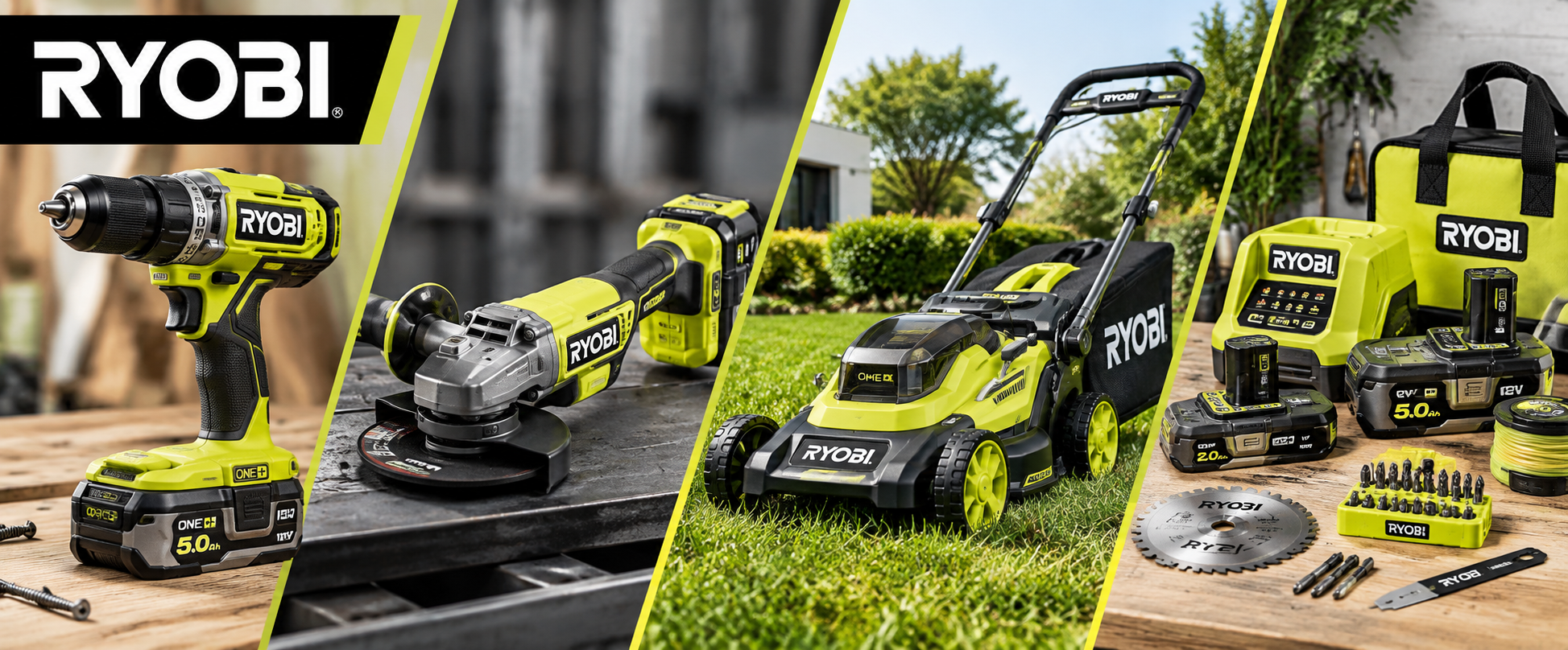RYOBI ONE+ akumulátorové náradie a záhradná technika